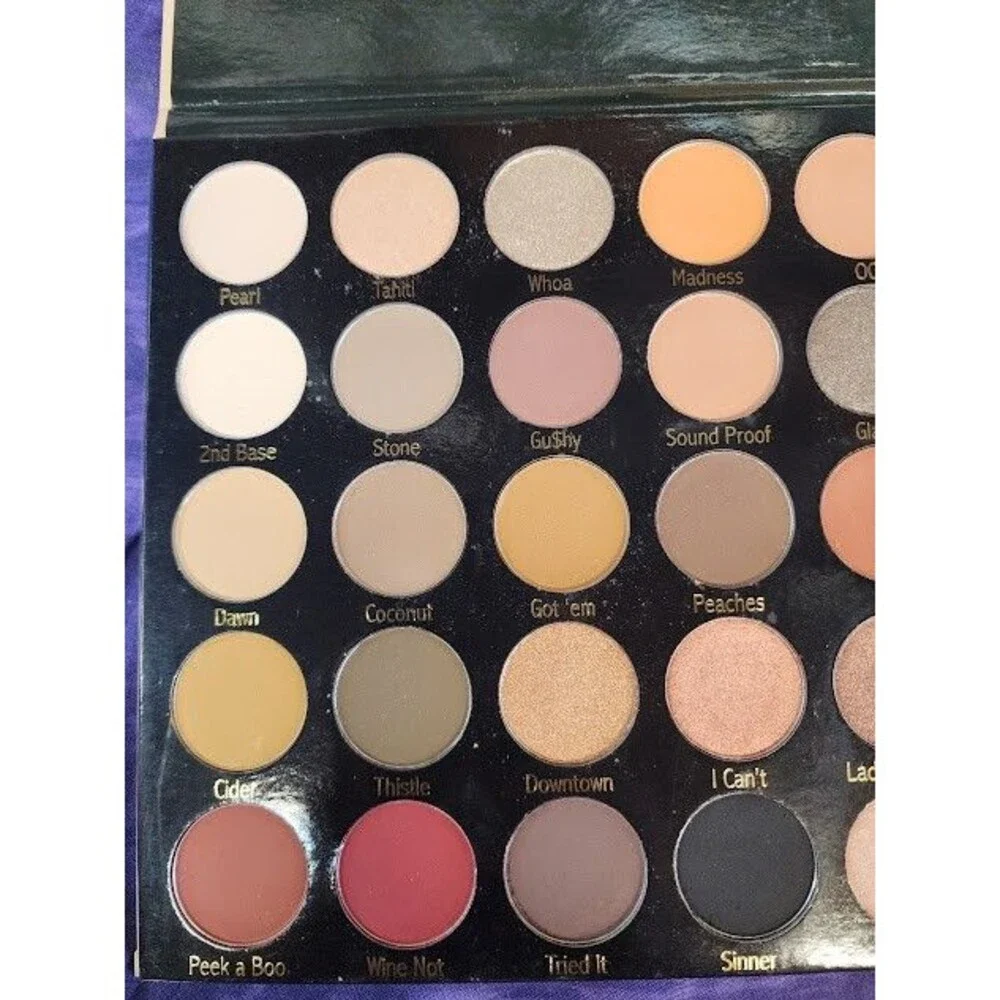 Pinky Rose Cosmetics Earth Hue Eyeshadow Palette 35 Pressed Powder Pan Shades